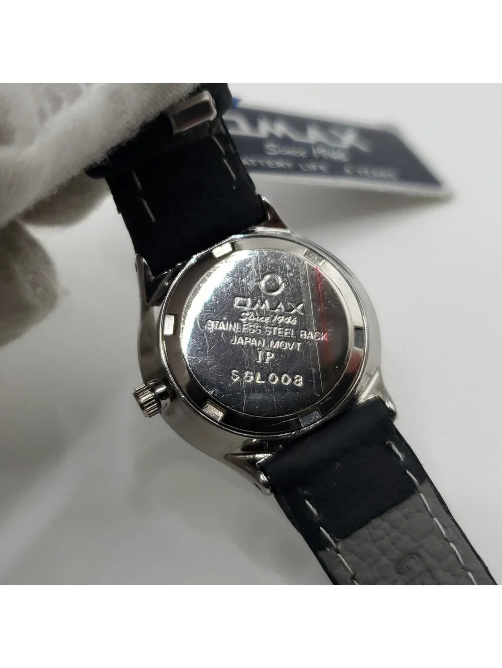Omax Silver Tone Round Dial Quartz Womens Watch With Tag 26mm New Battery